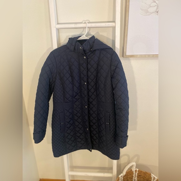 LG Weathercast quilted walker jacket | navy - Picture 1 of 3